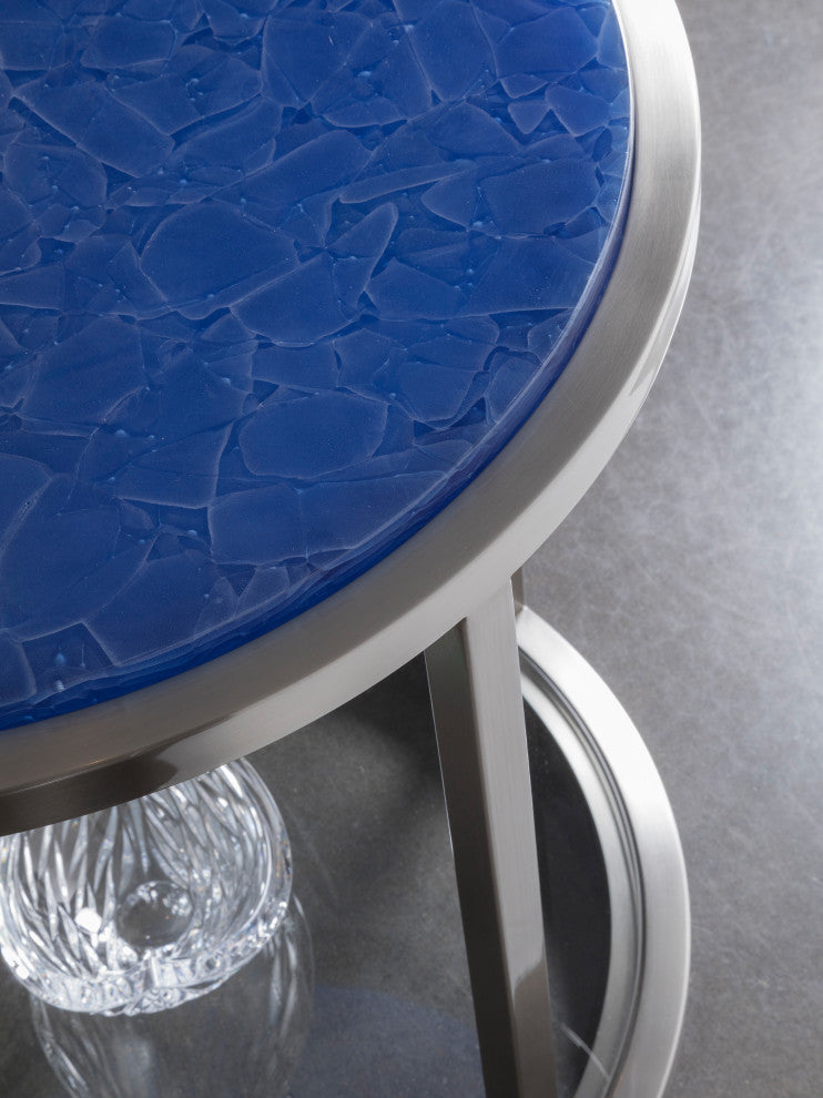 Ultramarine Round End Table