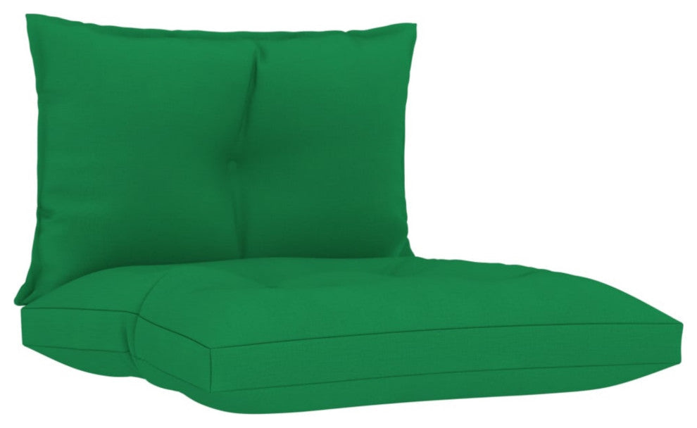 Vidaxl Pallet Sofa Cushions 2-Piece Green Fabric