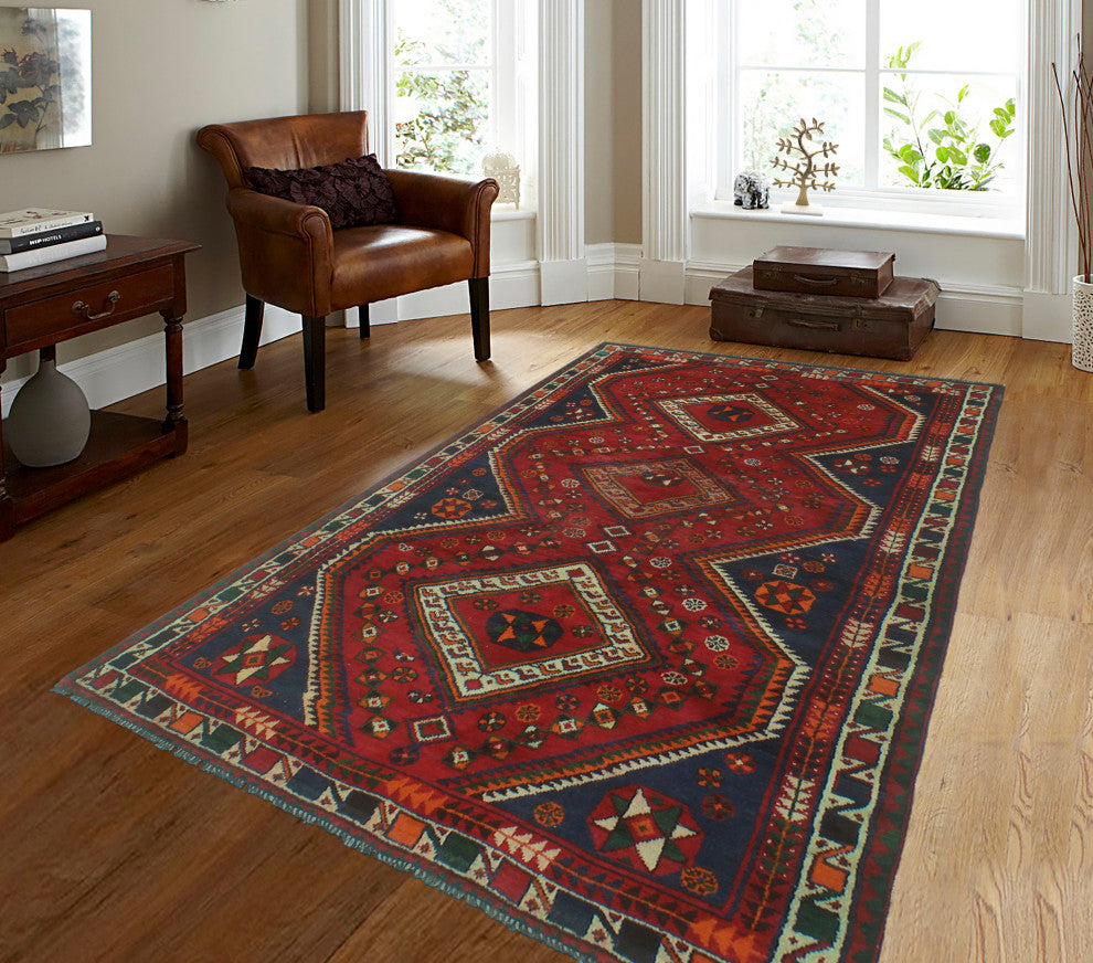 Vintage Distressed Aliye Red Runner