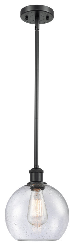 Innovations Lighting 516-1S-BK-G124-8 Athens 1 Light 8" Mini Pendant