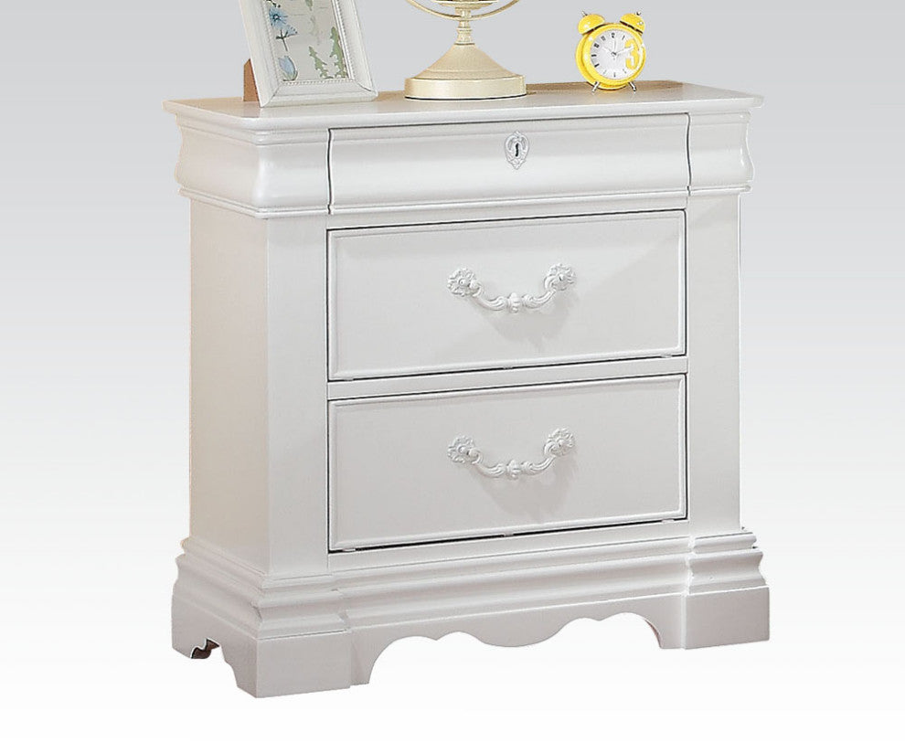 Emma Mason Signature Camilla Youth Nightstand in White