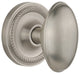 Rope Rosette Privacy Homestead Door Knob, Satin Nickel
