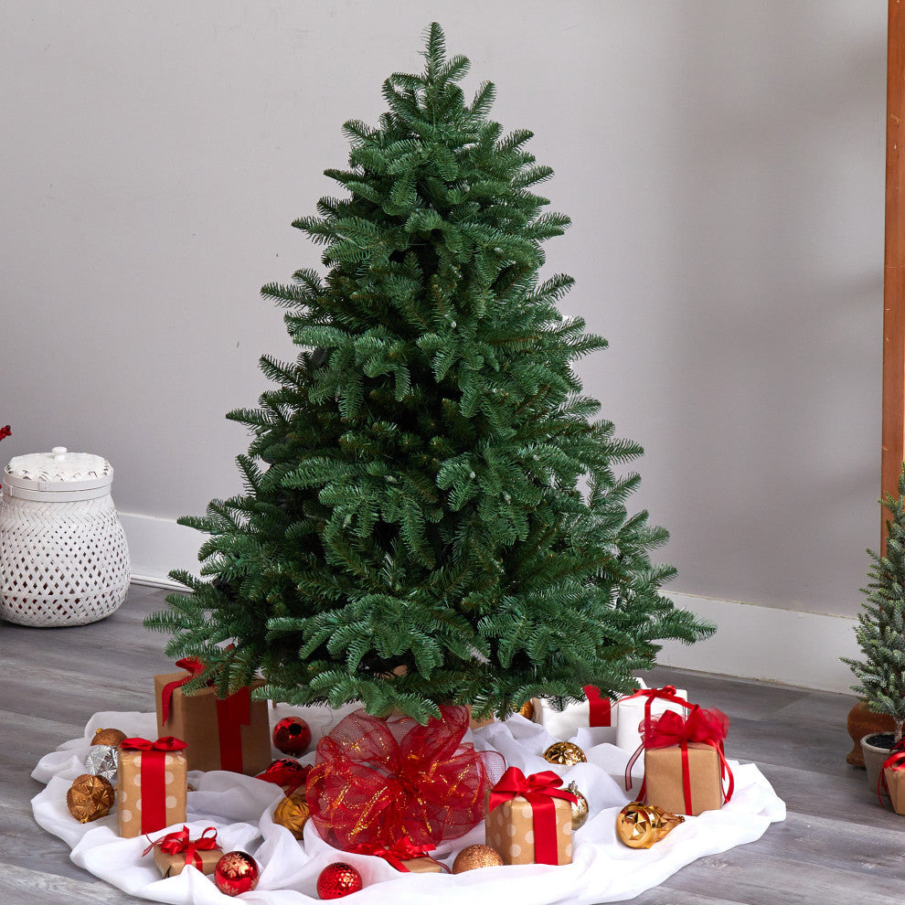 4' South Carolina Spruce Artificial Christmas Tree With 200 White Warm Lights
