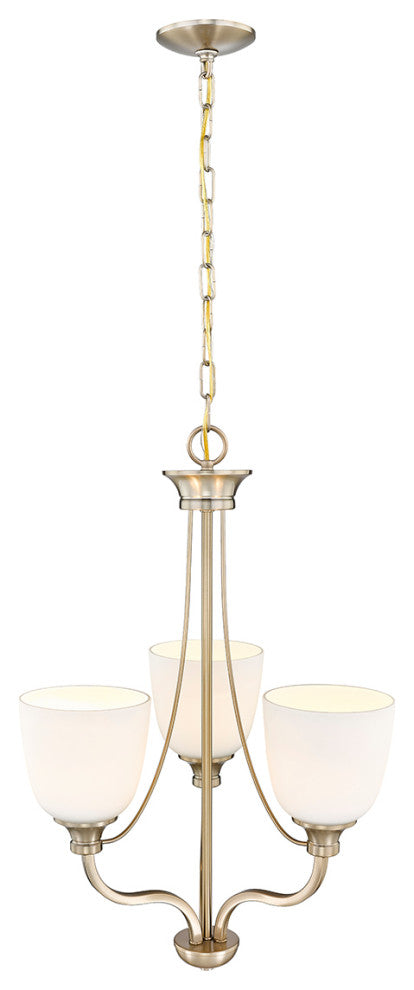 Alberta 3 Light 18" Modern Gold Chandelier