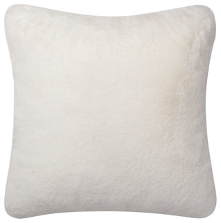 Loloi Decorative Throw Pillow Cover Only, White, 22"x22"