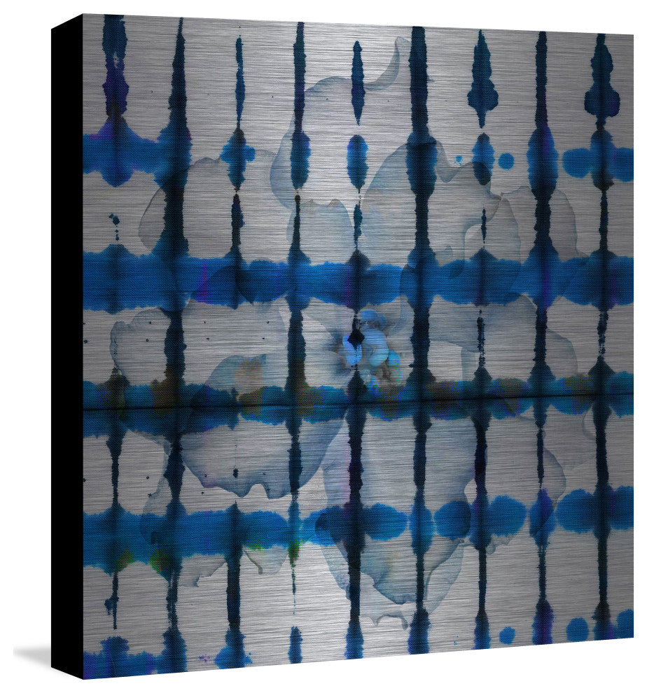 "White Flower Squared" UV Ink Print on Brushed  Aluminum, 32"x32"