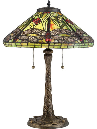 Quoizel TF2598T Two Light Table Lamp Jungle Dragonfly Architectural Bronze