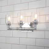 Rampart 3 Light Bath Vanity Light, Polished Chrome