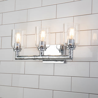 Rampart 3 Light Bath Vanity Light, Polished Chrome