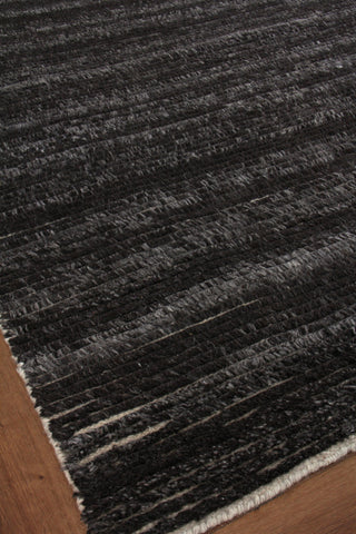 Kaza Hand-Knotted Wool Charcoal/Brown Area Rug