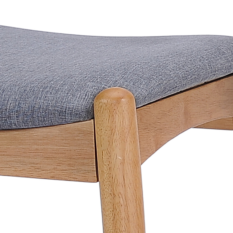 GDF Studio Sandra Mid Century Modern Dining Chairs, Set of 2, Gray