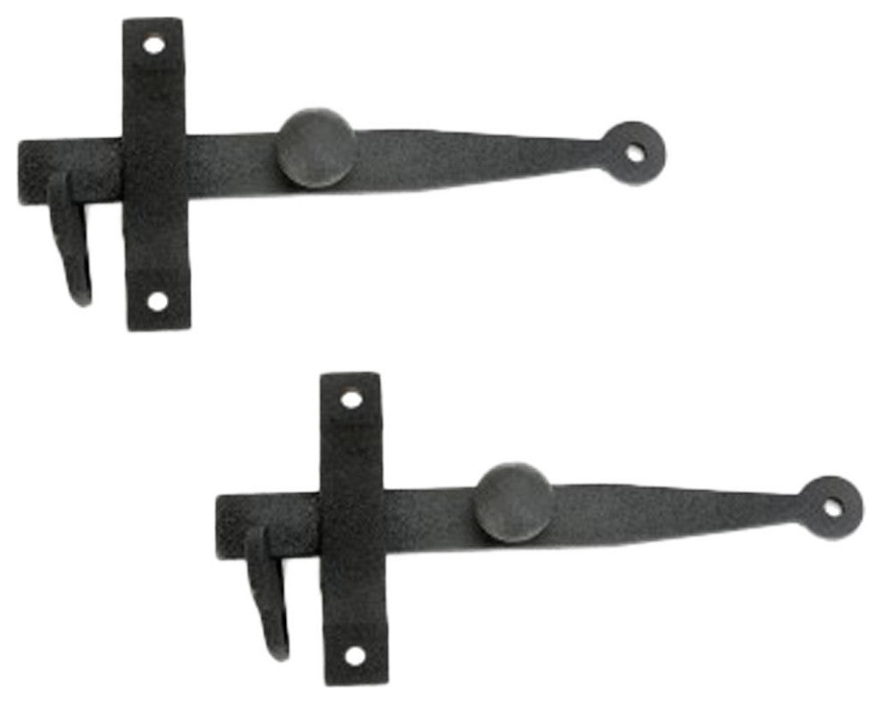 Closet Bar Black Wrought Iron Closet Bar Cupboard Latch Set of 2