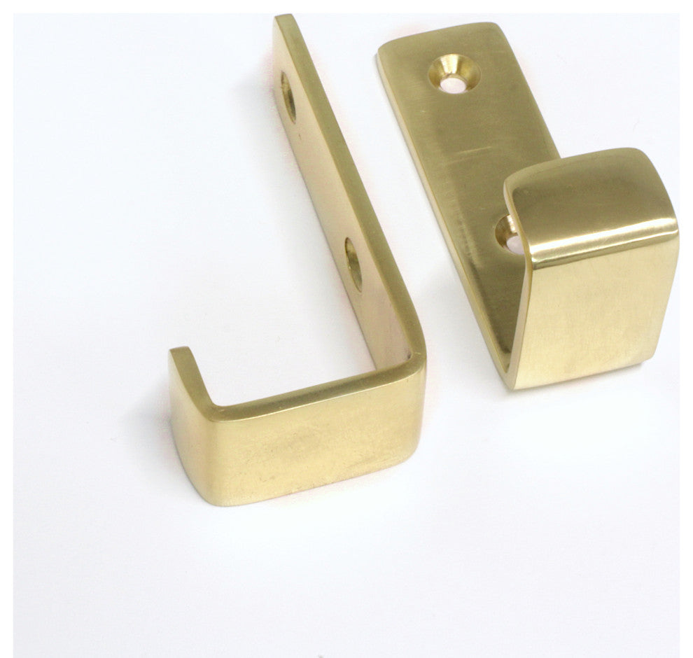 RCH Decorative Brass Wall Hook, 1.7 Inch, Various Finishes, Polished Brass, 1.7