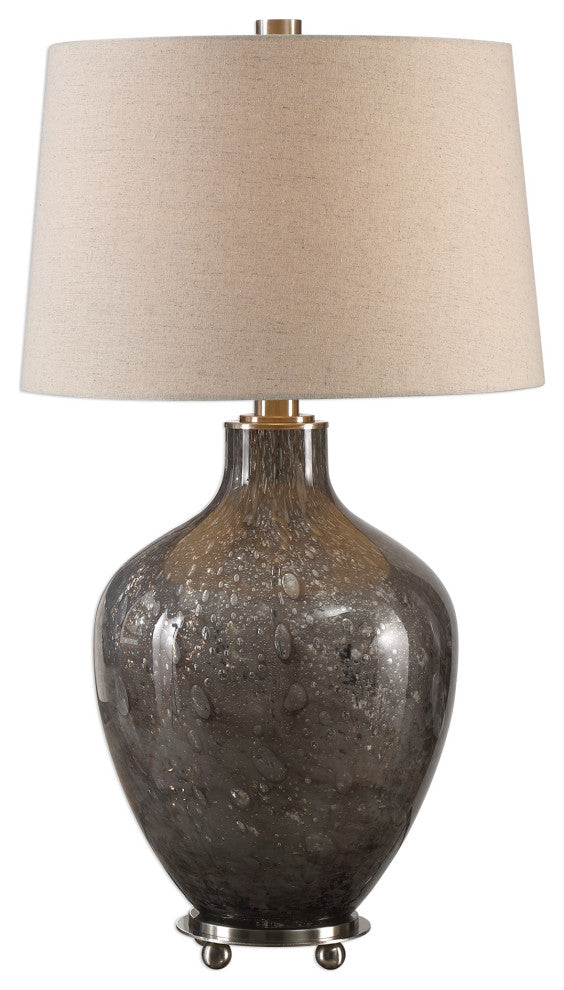 Uttermost Adria Transparent Gray Glass Lamp