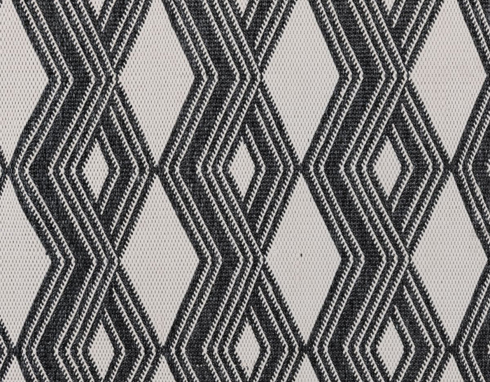 Classic Home Indoor/Outdoor Banning Charcoal 5x8 Rug