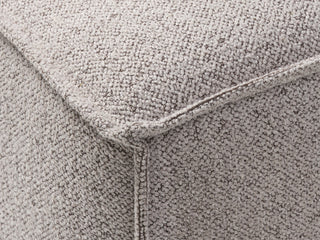 Deep Seat Modular Small Chaise Sectional, 2 Piece, Taupe Boucle, Right