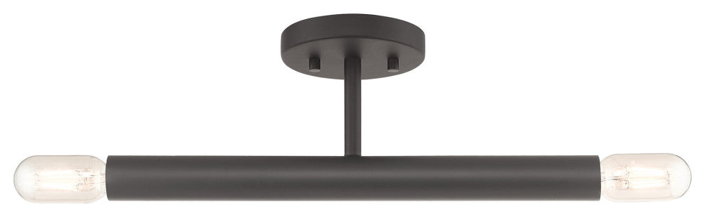 Copenhagen 2-Light Bronze Semi-Flush