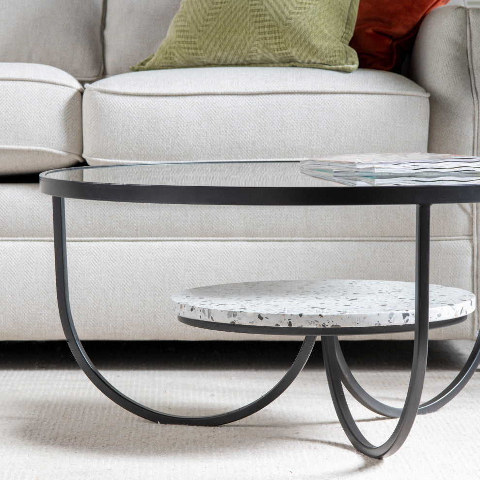Marisol 33" Terrazzo Coffee Table