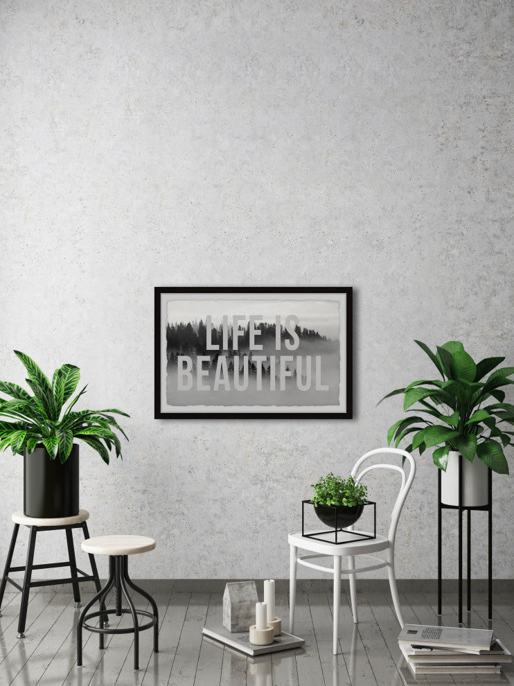 "Life Is Beautiful III" Framed Painting Print, 36x24