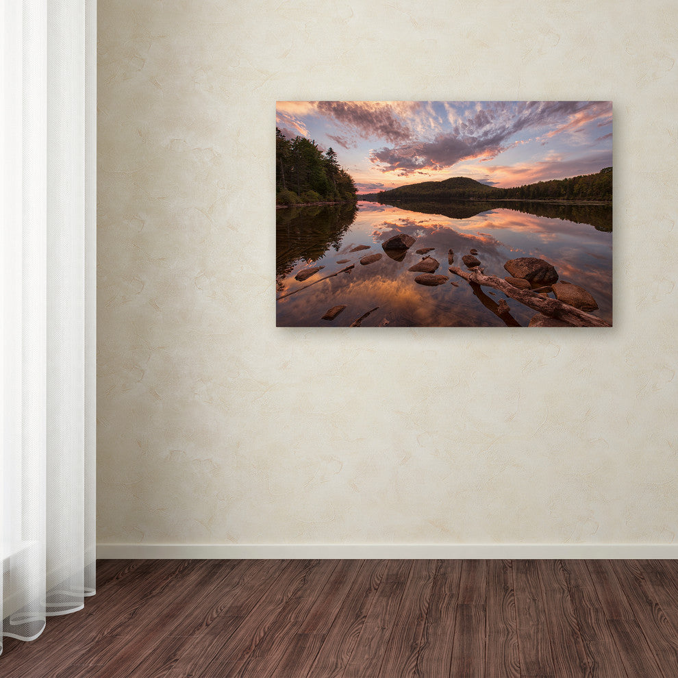 Michael Blanchette Photography ''Kettle Pond Sunset'' Canvas Art, 19x12