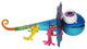 Colorful Metal Frill Necked Blue Lizard Garden Statue Outdoor Patio Decor
