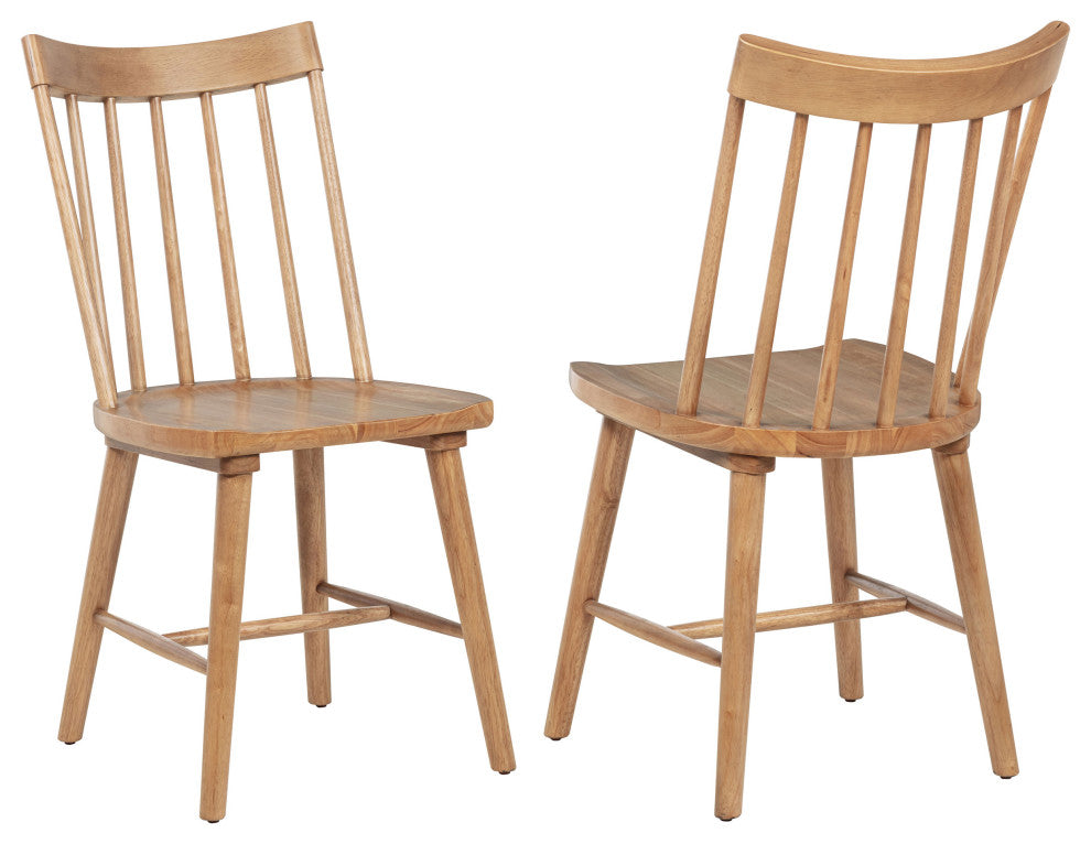 Middleton Solid Wood Dining Side Chair Brown, Set of 2