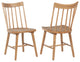Middleton Solid Wood Dining Side Chair Brown, Set of 2