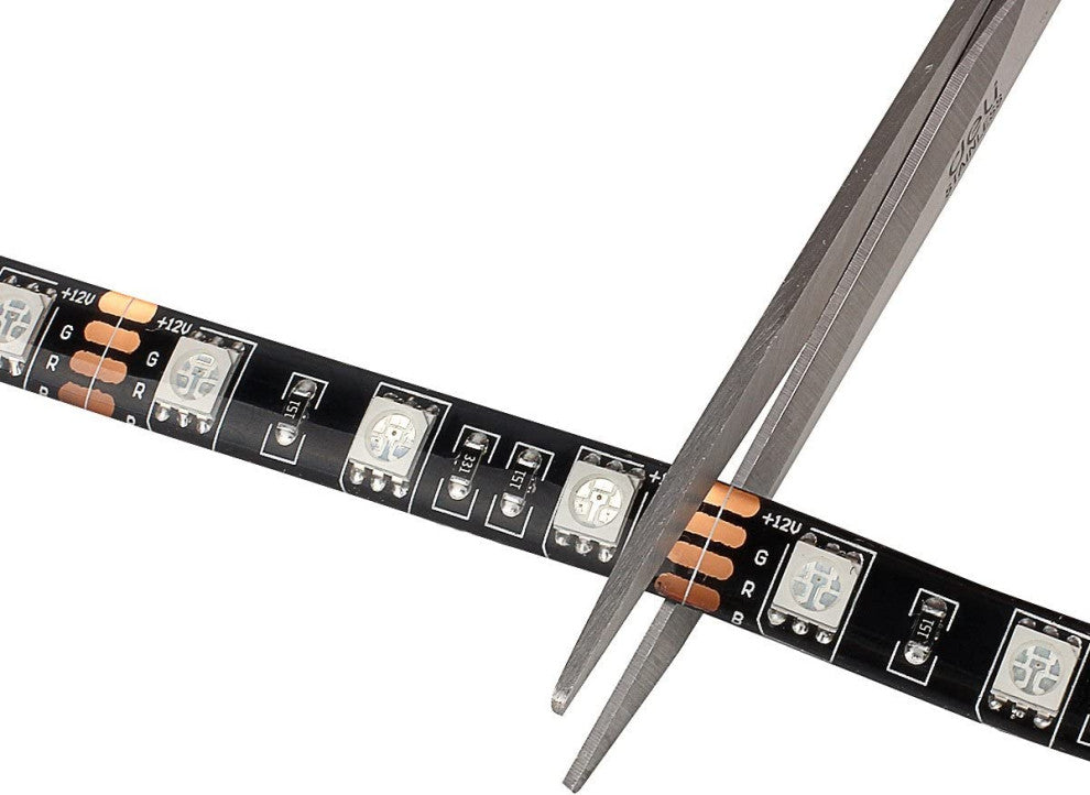 8' RGB Color Change LED Strip Light, Controller and UL Power Supply