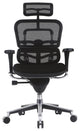 Modern Office Chair, Adjustable Design With Comfortable Breathable Seat, Black