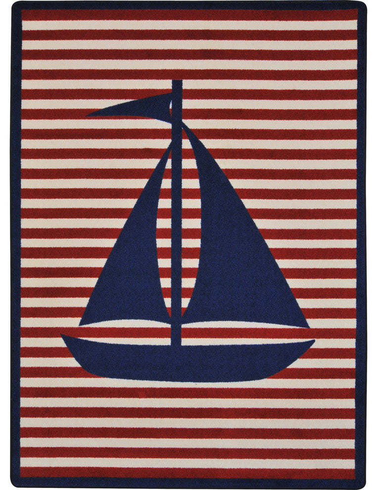 Following Seas, Blue, 7'8" X 10'9"