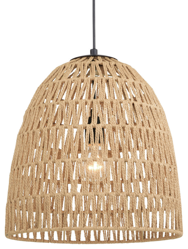 Vaxcel Lighting P0404 Nassau 14"W Pendant - Matte Black