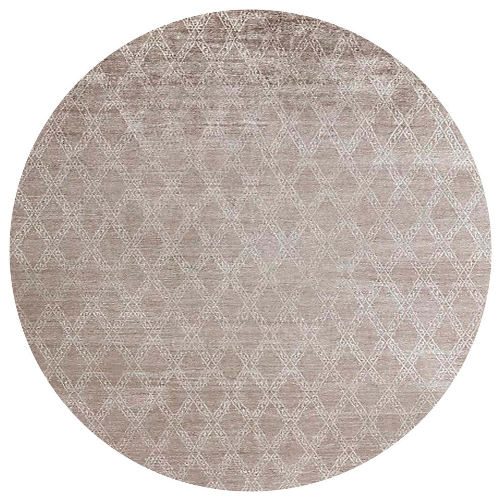 Ahgly Company Indoor Round Mid-Century Modern Area Rugs, 7' Round