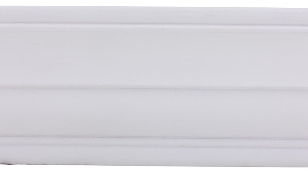 Dogberry Collections Shaker Wood Mantel, White, 60"