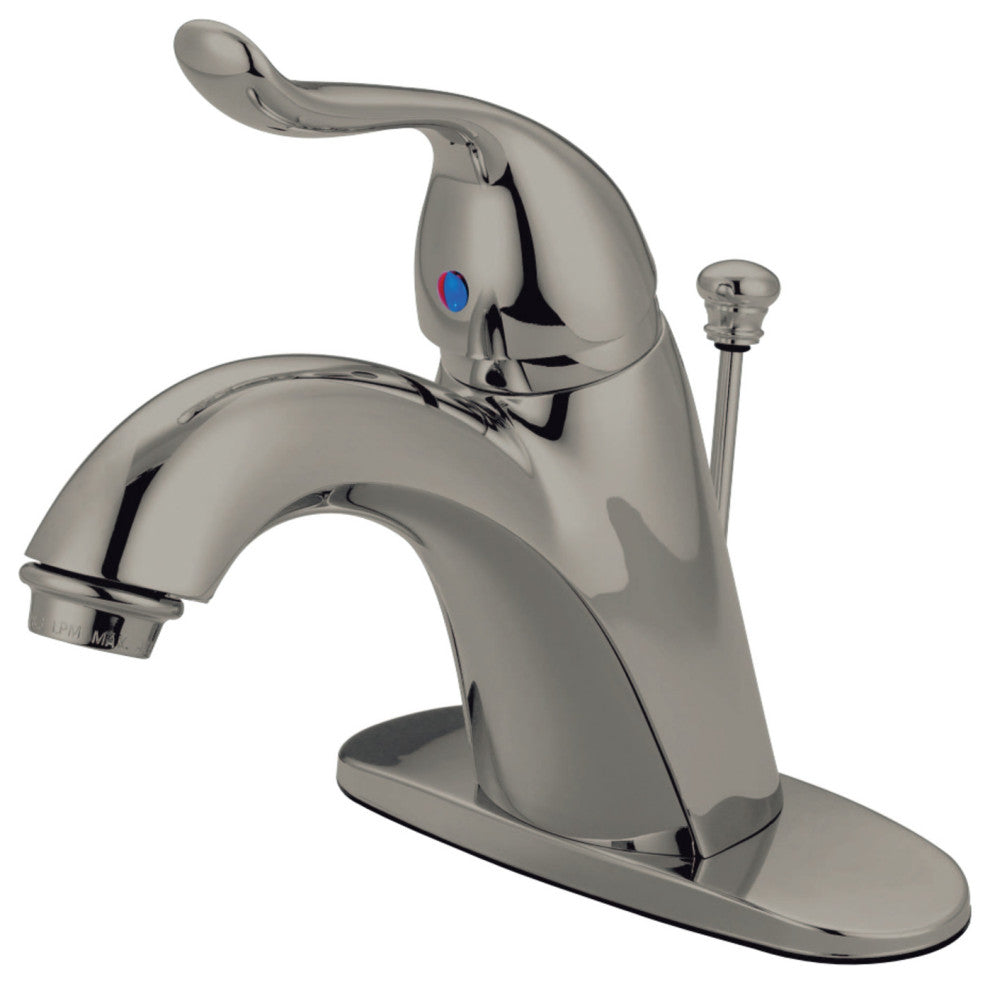 Kingston Brass Single-Handle Bathroom Faucet With Pop-Up Drain, Brushed Nickel