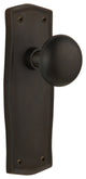 Prairie Plate Passage New York Door Knob, Oil-Rubbed Bronze