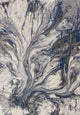 Illusions 6202 Gray Watercolors Rug, 5'3"x7'7"