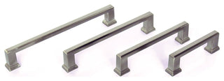 Dowell Series 3011 Handles, 192mm/7.6" CTC, Brushed Nickel, 5-Pack