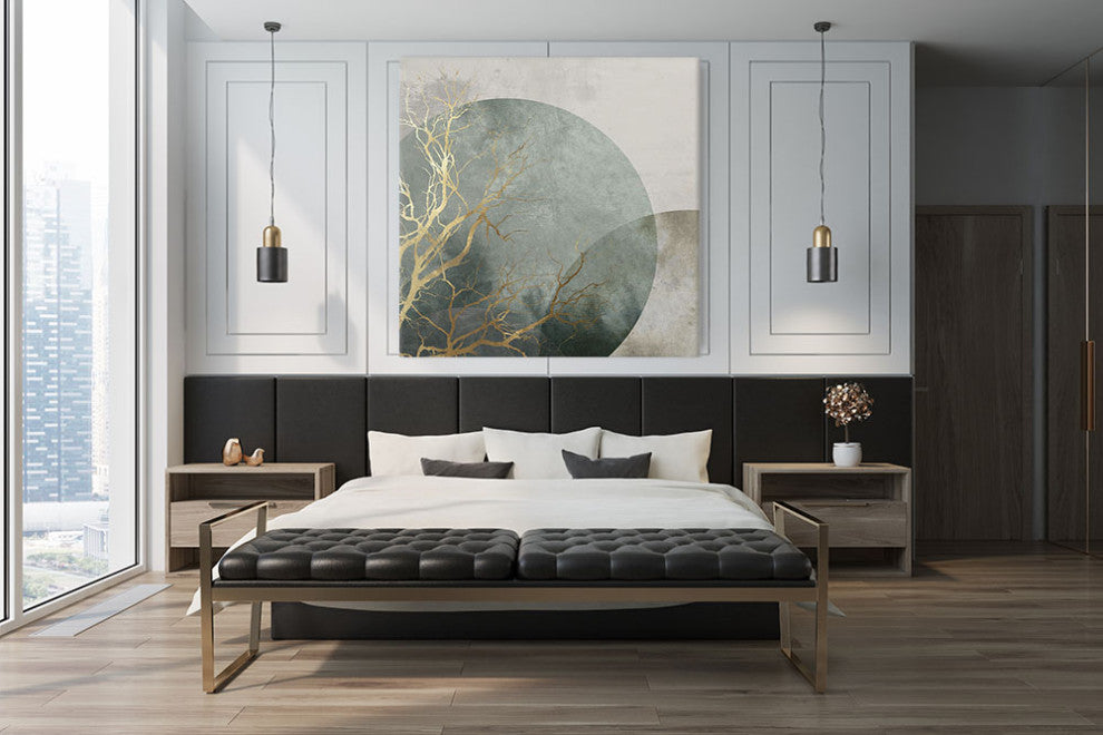 "Mid Night I" Fine Art Giant Canvas Print, 54"x54"