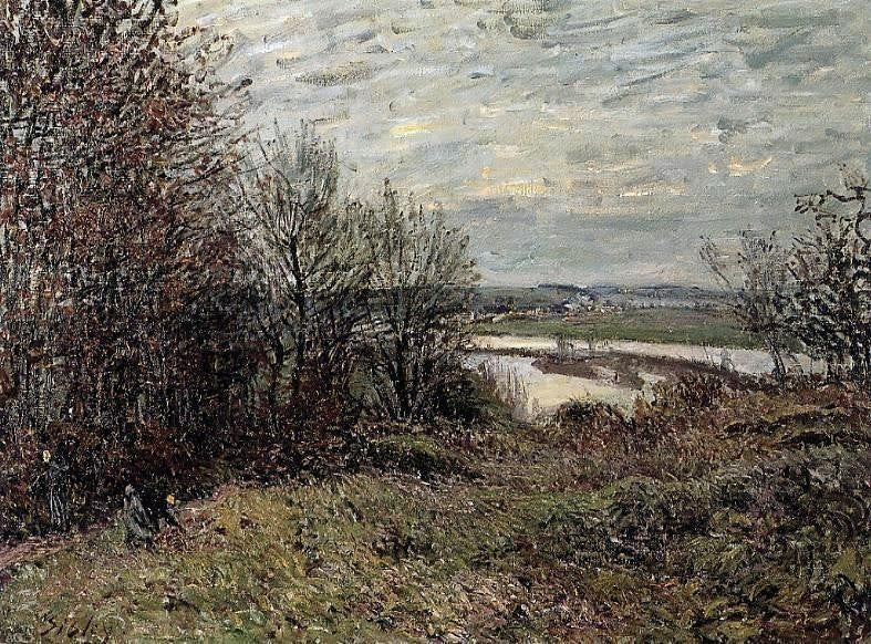 Alfred Sisley The Roches-Courtaut Wood near By Gallery Wrapped Canvas Print
