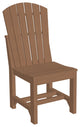 Set of 4 Poly Adirondack Dining Chairs, Antique Mahogany, Side Chair, Dining Height