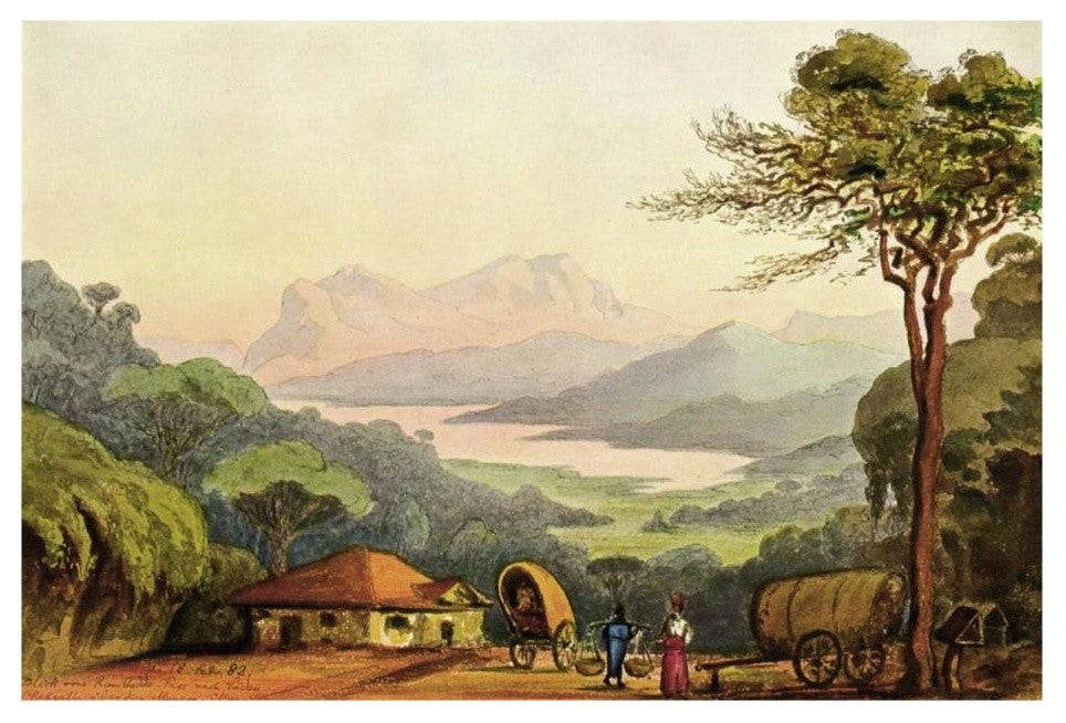 "Nurellia-See Vom Rambodde-Paï¿½, Ceylon" Paper Print by Ernst Haeckel, 26"x18"