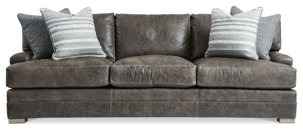 Bernhardt Burnham Leather Sofa