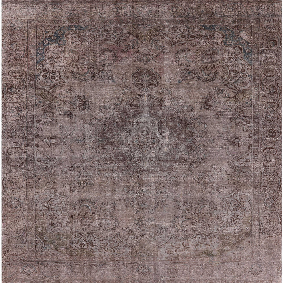 Ahgly Company Indoor Square Mid-Century Modern Area Rugs, 3' Square