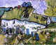 Vincent Van Gogh Farmhouse With Two Figures Wall Decal