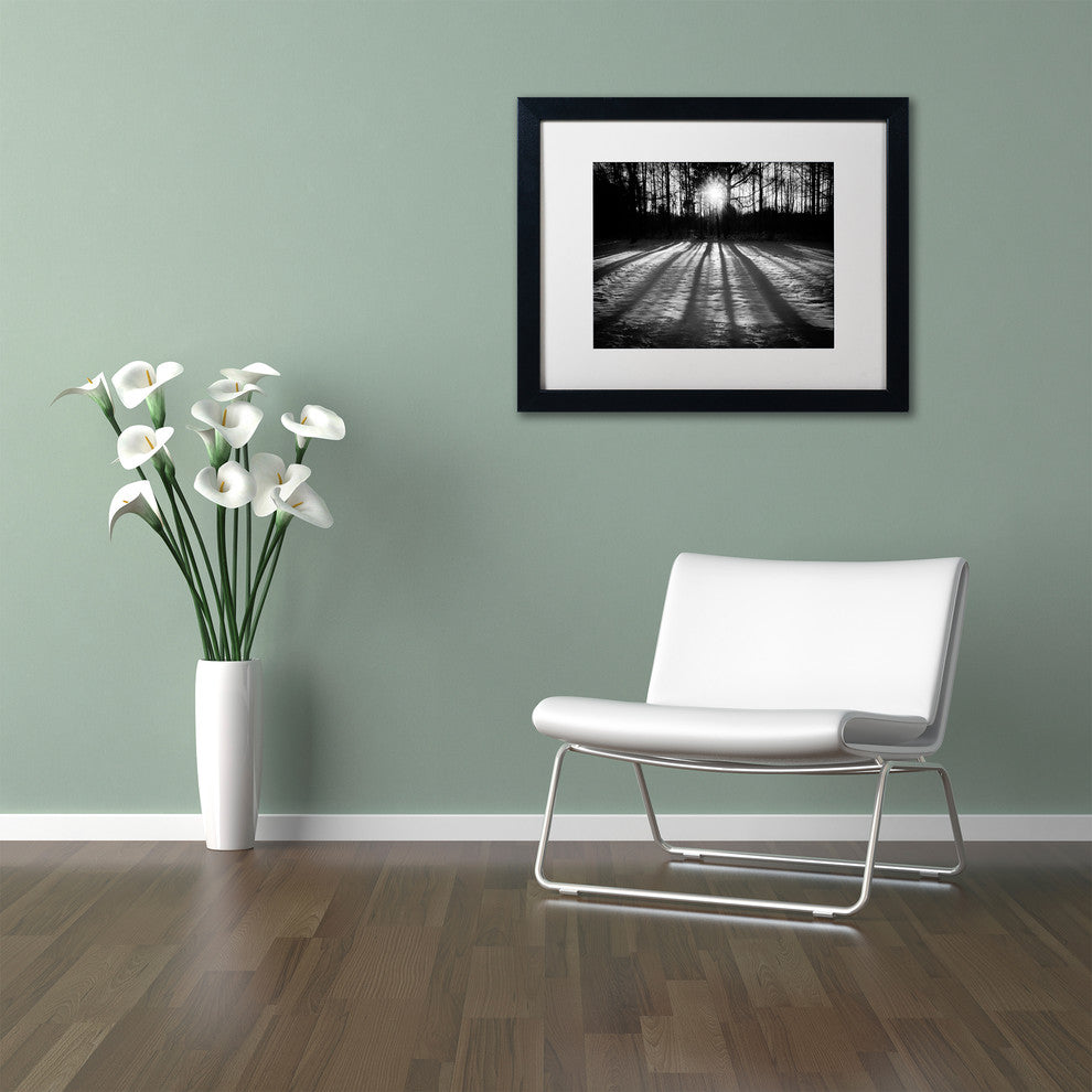 PIPA Fine Art ''Winter Shadows'' Matted Framed Art, 20x16