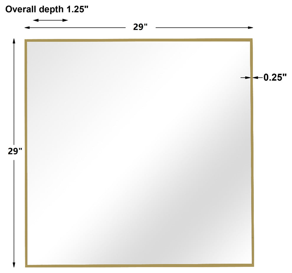Uttermost Alexo Gold Square Mirror