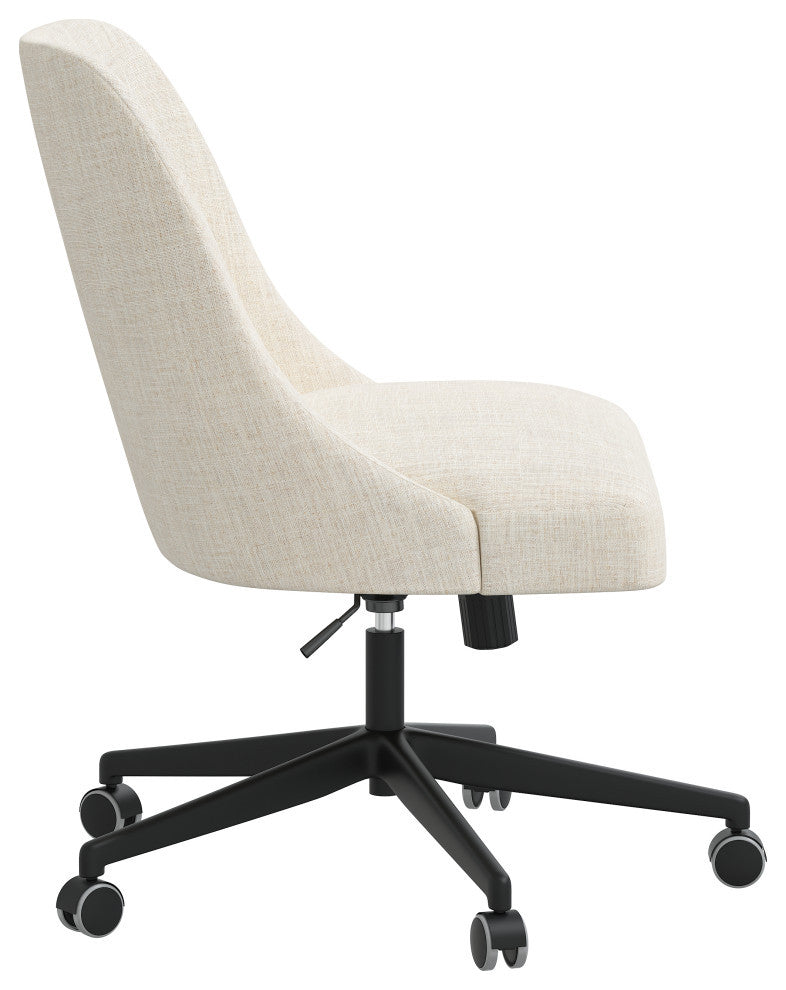 Office Chair, Linen Talc