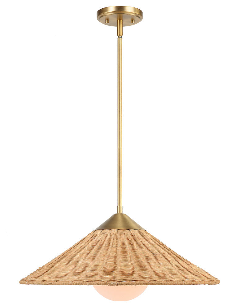 Uttermost Phuvinh 1-LIght Rattan Shade Pendant