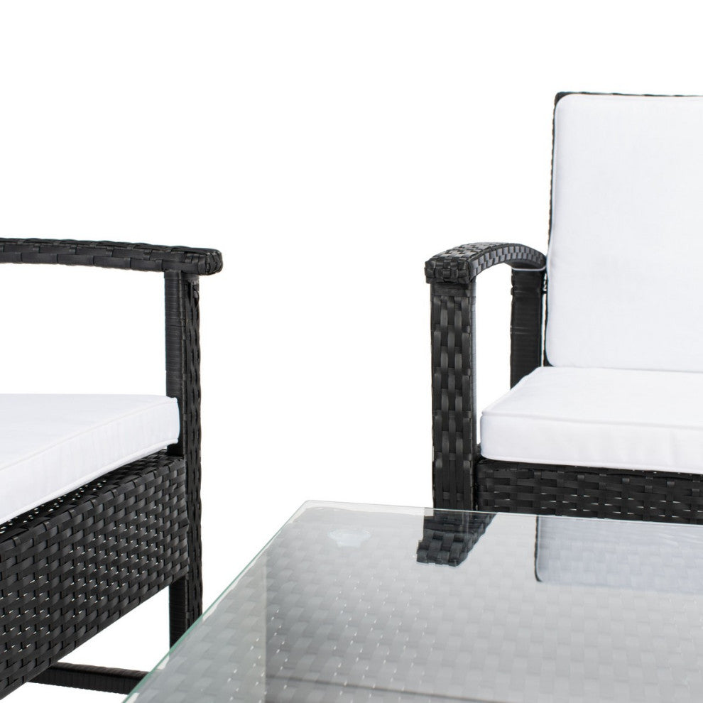 Safavieh Krissy Living Set, Black/White