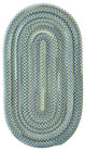 Capel Manchester Light Blue 0048_400 Braided Rugs - 7' X 9' Oval